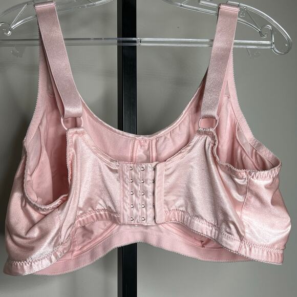 ABC bra-size 46DDD-wireless, contour, pink 5 hook clasp, lightly padded - Picture 6 of 6